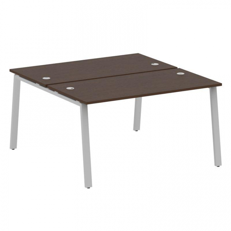 Metal System Рабочая станция на А-образном м/к БА.РАС-СП-2.3 Венге Цаво/Металл Серый 1400*1475*750