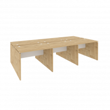 Onix Рабочая станция O.D.RS-6.1.7 Тиквуд Светлый/Белый Бриллиант 2940*1475*750