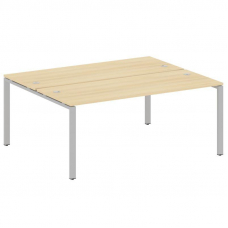 Metal System Рабочая станция на П-образном м/к БП.РАС-СП-2.5 Акация Лорка/Металл Серый 1800*1475*750