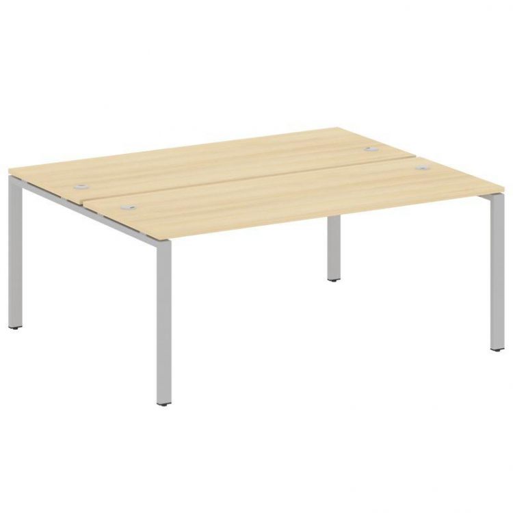 Metal System Рабочая станция на П-образном м/к БП.РАС-СП-2.5 Акация Лорка/Металл Серый 1800*1475*750