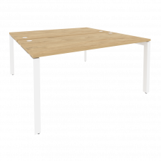 Onix Рабочая станция на П-образном м/к O.MP-D.RS-2.4.8 Тиквуд Светлый/Металл Белый 1580*1635*750