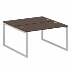 Metal System Quattro Рабочая станция на О-образном м/к 40БО.РАС-СП-2.3 Венге Цаво/Металл Серый 1400*
