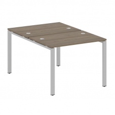 Metal System Рабочая станция на П-образном м/к БП.РАС-СП-2.1 Вяз Благородный/Металл Серый 1000*1475*