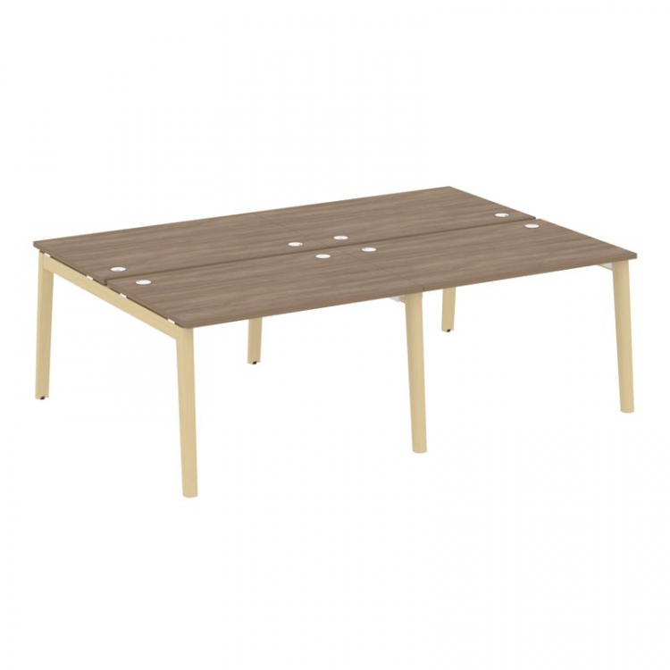 Onix Wood Рабочая станция OW.D.RS-4.2.8 Дуб Аризона/Дуб Светлый/Металл Белый 2360*1635*750