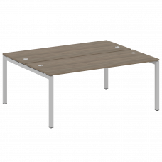 Metal System Quattro Рабочая станция на П-образном м/к 50БП.РАС-СП-2.5 Вяз Благородный/Металл Серый