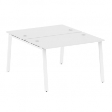 Metal System Рабочая станция на А-образном м/к БА.РАС-СП-2.2 Белый/Металл Белый 1200*1475*750