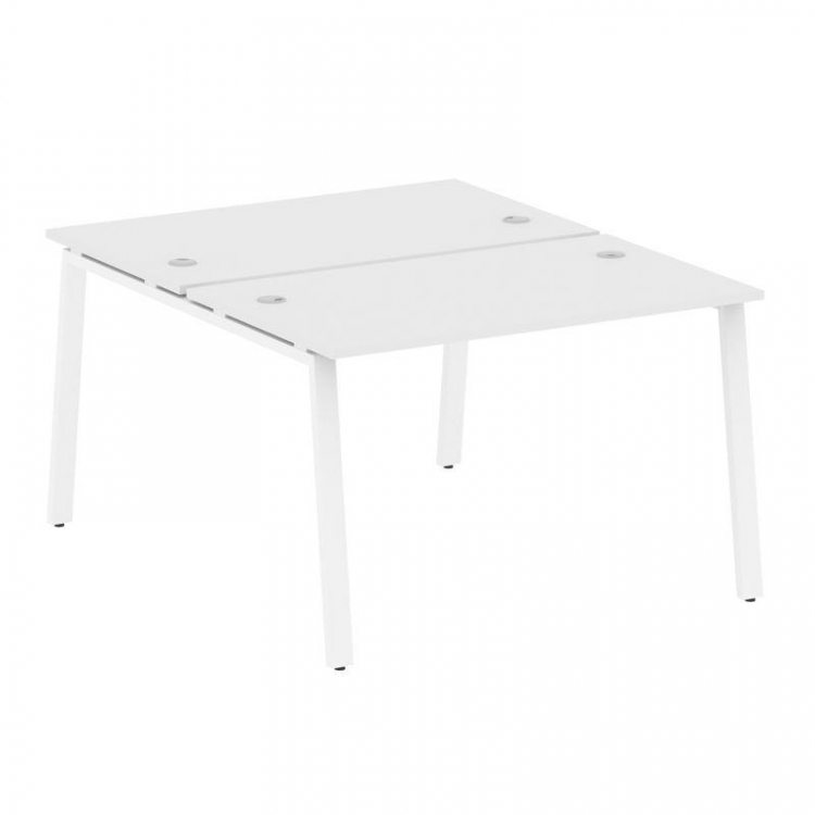 Metal System Рабочая станция на А-образном м/к БА.РАС-СП-2.2 Белый/Металл Белый 1200*1475*750