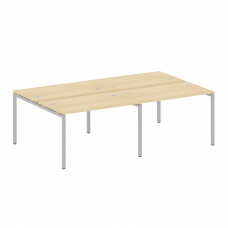 Metal System Quattro Рабочая станция на 4 места на П-образном м/к 40БП.СМ-4.2 Акация Лорка/Металл Се