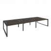 Onix Рабочая станция на О-образном м/к O.MO-D.RS-6.3.8 Дуб Мали/Металл Антрацит 4140*1635*750