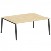 Metal System Рабочая станция на А-образном м/к БА.РАС-СП-2.5 Акация Лорка/Металл Антрацит 1800*1475*