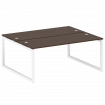 Metal System Quattro Рабочая станция на О-образном м/к 50БО.РАС-СП-2.5 Венге Цаво/Металл Белый 1800*