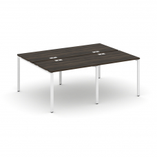 Concept Рабочая станция на 4 места CN.DRS-005 Дуб Мали/Металл Белый 1960*1480*750