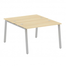 Metal System Рабочая станция на А-образном м/к БА.РАС-СП-2.2 Акация Лорка/Металл Серый 1200*1475*750