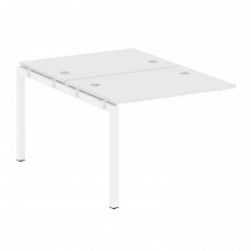 Metal System Quattro Проходной элемент рабочей станции на П-образном м/к 50БП.ПРС-СП-2.1 Белый/Метал