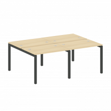 Metal System Quattro Рабочая станция на 4 места на П-образном м/к 50БП.СМ-4.1 Акация Лорка/Металл Ан