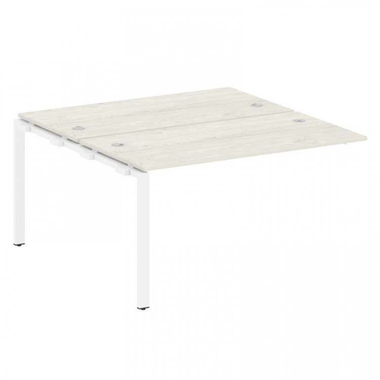 Metal System Проходной элемент рабочей станции на П-образном м/к БП.ПРС-СП-2.3 Дуб Наварра/Металл Бе