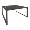 Onix Рабочая станция на О-образном м/к O.MO-D.RS-2.4.8 Дуб Мали/Металл Антрацит 1580*1635*750