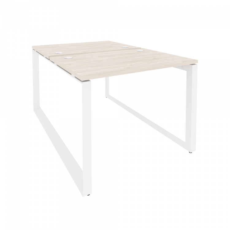 Onix Рабочая станция на О-образном м/к O.MO-D.RS-2.1.7 Денвер Светлый/Металл Белый 980*1475*750