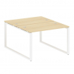 Metal System Рабочая станция на О-образном м/к БО.РАС-СП-2.2 Акация Лорка/Металл Белый 1200*1475*750