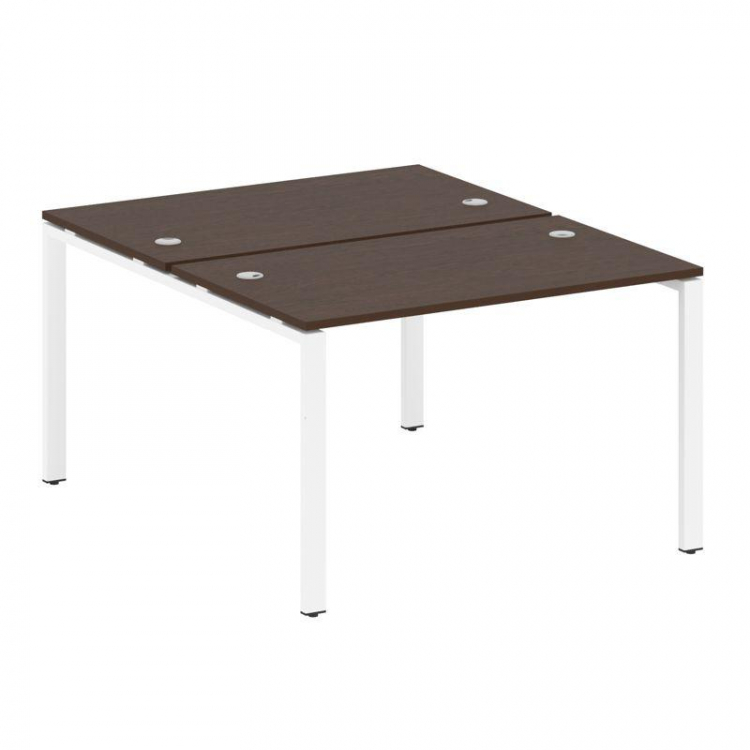 Metal System Рабочая станция на П-образном м/к БП.РАС-СП-2.2 Венге Цаво/Металл Белый 1200*1475*750