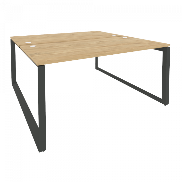 Onix Рабочая станция на О-образном м/к O.MO-D.RS-2.4.8 Тиквуд Светлый/Металл Антрацит 1580*1635*750