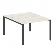 Metal System Рабочая станция на П-образном м/к БП.РАС-СП-2.2 Дуб Наварра/Металл Антрацит 1200*1475*7