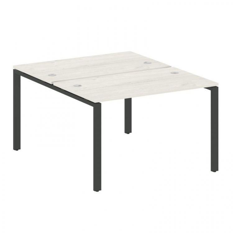 Metal System Рабочая станция на П-образном м/к БП.РАС-СП-2.2 Дуб Наварра/Металл Антрацит 1200*1475*7