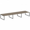 Metal System Quattro Рабочая станция на 6 раб. мест на О-образном м/к 50БО.СМ-6.5 Вяз Благородный/Ме