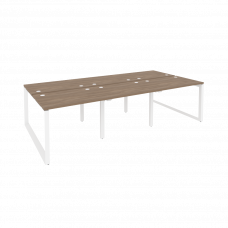 Onix Рабочая станция на О-образном м/к O.MO-D.RS-6.1.7 Дуб Аризона/Металл Белый 2940*1475*750