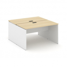 Style Project Рабочая станция 2-х сторон. SN-D.DRS-013 Акация Лорка/Белый/Черная Заглушка 1380*1432*