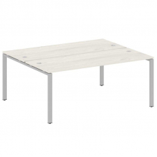 Metal System Рабочая станция на П-образном м/к БП.РАС-СП-2.5 Дуб Наварра/Металл Серый 1800*1475*750