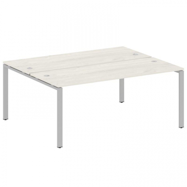 Metal System Рабочая станция на П-образном м/к БП.РАС-СП-2.5 Дуб Наварра/Металл Серый 1800*1475*750