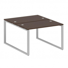 Metal System Рабочая станция на О-образном м/к БО.РАС-СП-2.2 Венге Цаво/Металл Серый 1200*1475*750