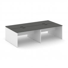 Style Project Рабочая станция 2-х сторон. SN-D.DRS-054 Антрацит/Белый/Черная Заглушка 3160*1632*750