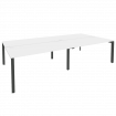 Onix Рабочая станция на П-образном м/к O.MP-D.RS-4.4.8 Белый Бриллиант/Металл Антрацит 3160*1635*750