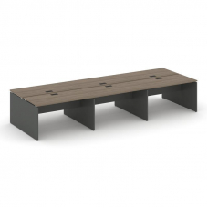 Style Project Рабочая станция 2-х сторон. SN-D.DRS-062 Вяз Благородный/Антрацит/Черная Заглушка 3540