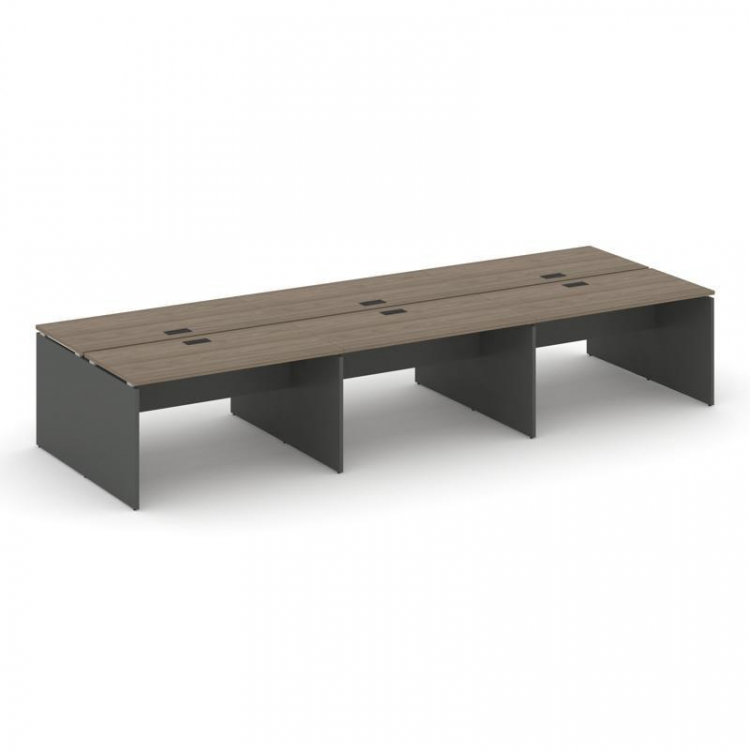 Style Project Рабочая станция 2-х сторон. SN-D.DRS-062 Вяз Благородный/Антрацит/Черная Заглушка 3540