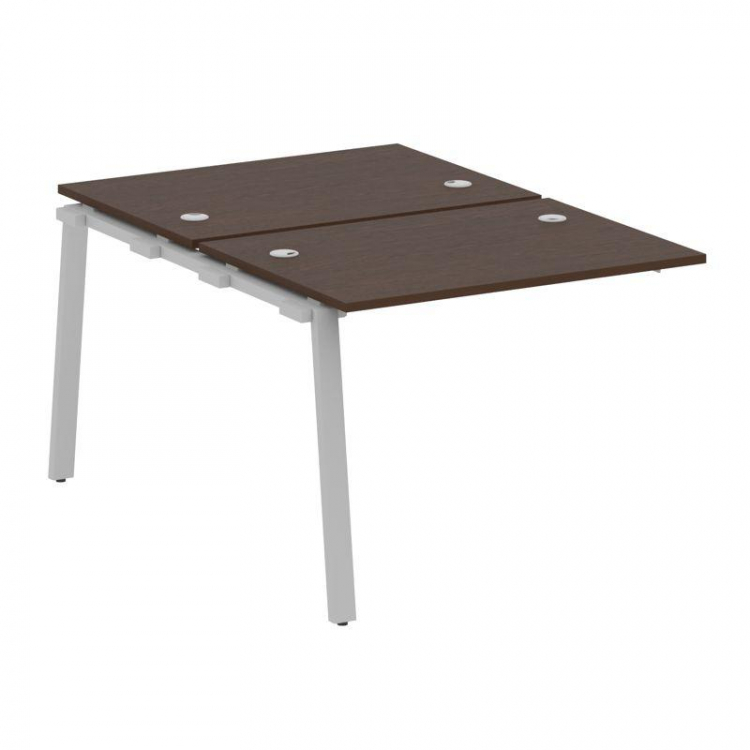 Metal System Проходной элемент рабочей станции на А-образном м/к БА.ПРС-СП-2.1 Венге Цаво/Металл Сер