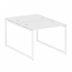 Metal System Quattro Рабочая станция на О-образном м/к 40БО.РАС-СП-2.1 Белый/Металл Белый 1000*1475*