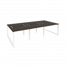 Onix Рабочая станция на О-образном м/к O.MO-D.RS-6.1.7 Дуб Мали/Металл Белый 2940*1475*750