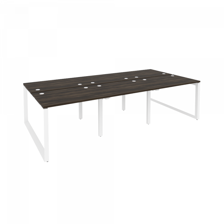 Onix Рабочая станция на О-образном м/к O.MO-D.RS-6.1.7 Дуб Мали/Металл Белый 2940*1475*750