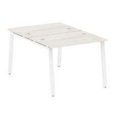 Metal System Рабочая станция на А-образном м/к БА.РАС-СП-2.1 Дуб Наварра/Металл Белый 1000*1475*750