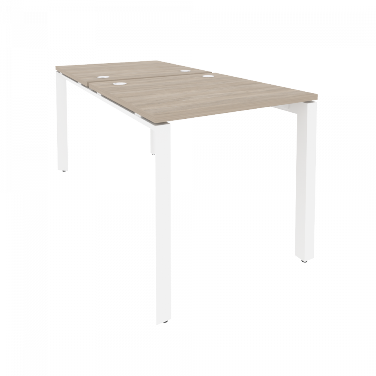 Onix Рабочая станция на П-образном м/к O.MP-D.RS-2.0.8 Дуб Аттик/Металл Белый 780*1635*750