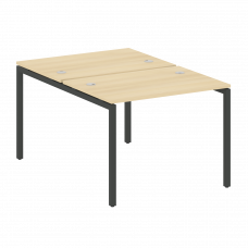 Metal System Quattro Рабочая станция на П-образном м/к 40БП.РАС-СП-2.1 Акация Лорка/Металл Антрацит