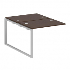 Metal System Проходной элемент рабочей станции на О-образном м/к БО.ПРС-СП-2.1 Венге Цаво/Металл Сер