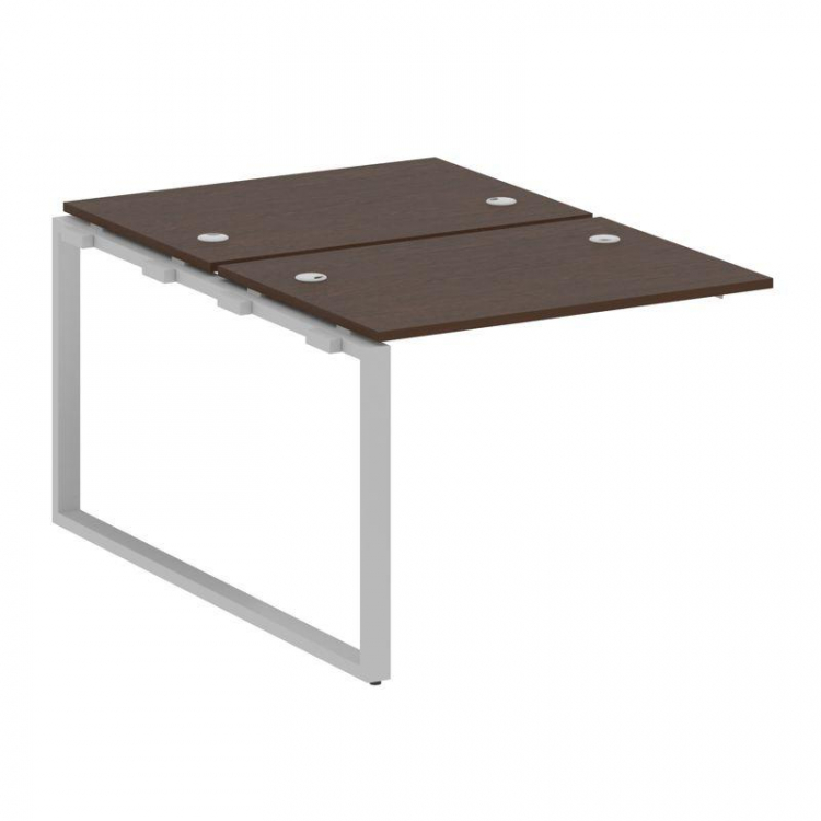 Metal System Проходной элемент рабочей станции на О-образном м/к БО.ПРС-СП-2.1 Венге Цаво/Металл Сер