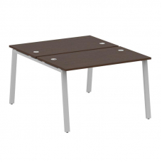 Metal System Рабочая станция на А-образном м/к БА.РАС-СП-2.2 Венге Цаво/Металл Серый 1200*1475*750