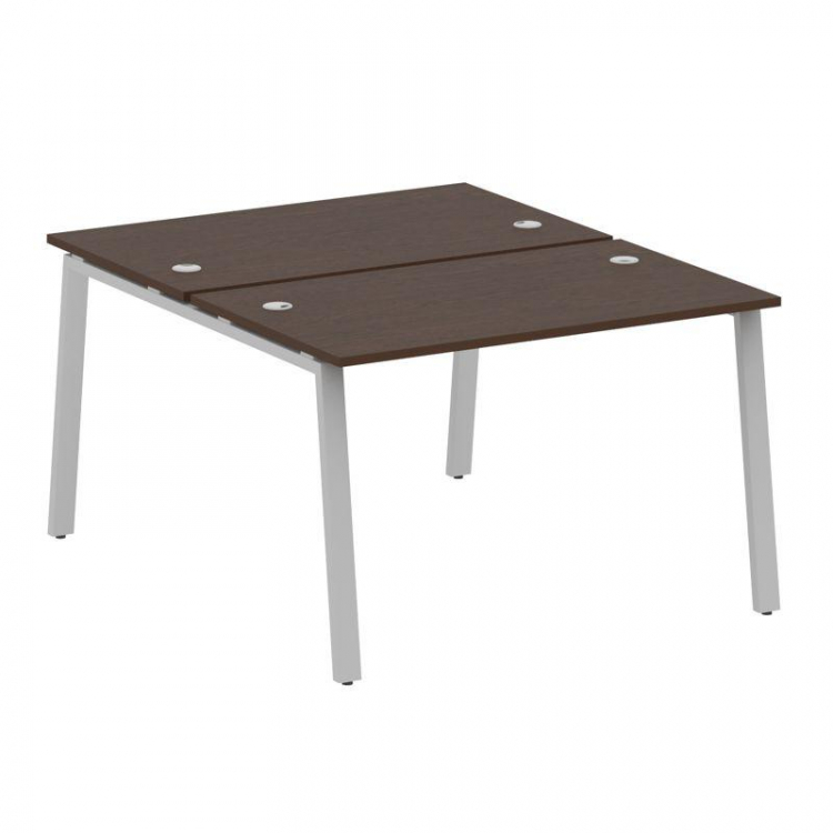 Metal System Рабочая станция на А-образном м/к БА.РАС-СП-2.2 Венге Цаво/Металл Серый 1200*1475*750