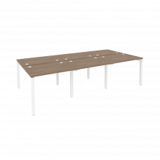 Onix Рабочая станция на П-образном м/к O.MP-D.RS-6.1.7 Дуб Аризона/Металл Белый 2940*1475*750