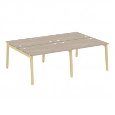 Onix Wood Рабочая станция OW.D.RS-4.2.8 Дуб Аттик/Дуб Светлый/Металл Белый 2360*1635*750